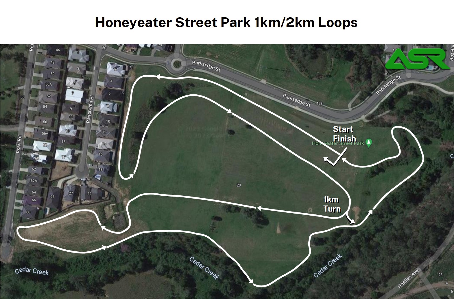 Honeyeater 2025 Course Map