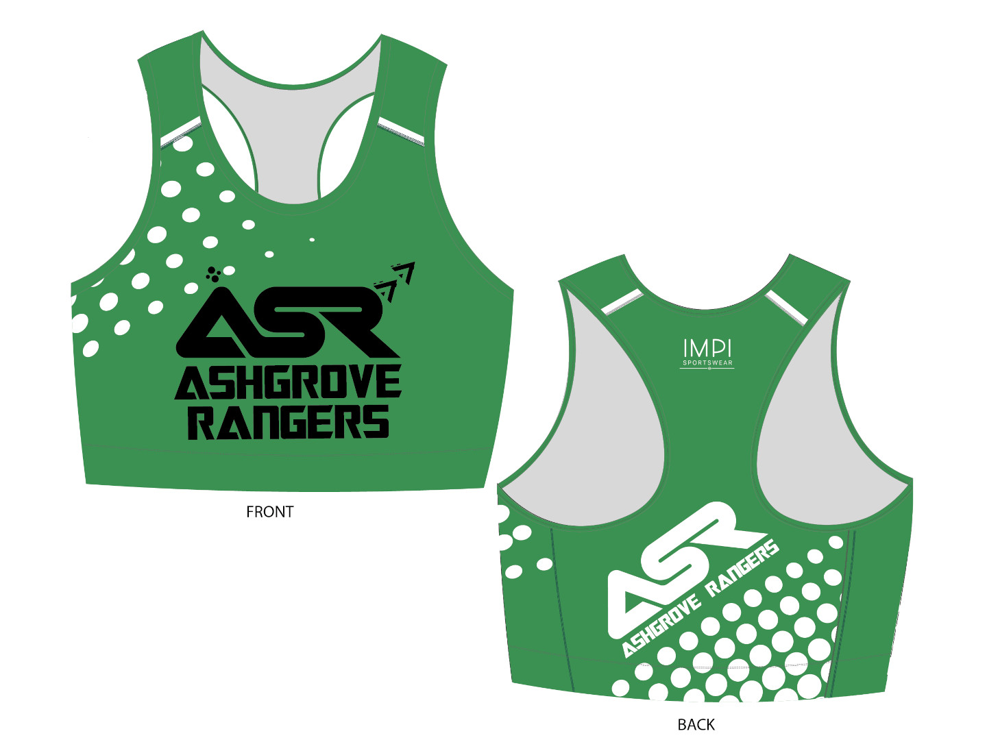 Crop Tops and Singlets by IMPI Sportswear